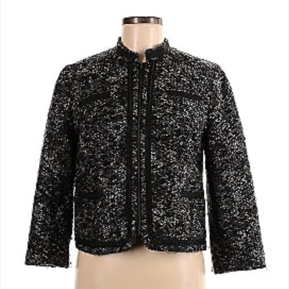 A.Giannetti Black and White Tweed Jacket